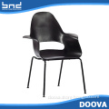 Fashion bistro chair with armrest popular plastic coffee chair